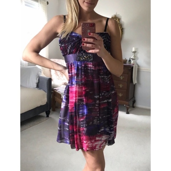 BCBG Max Azria Azaeleacom Cocktail Dress size 10 (fits like 6) - Picture 4 of 12